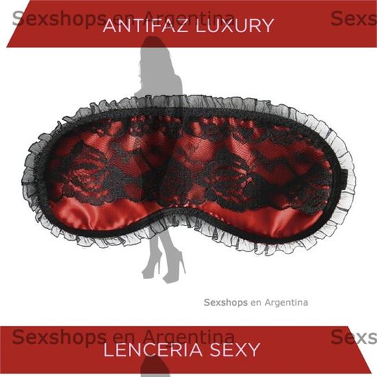 Antifaz luxury rojo